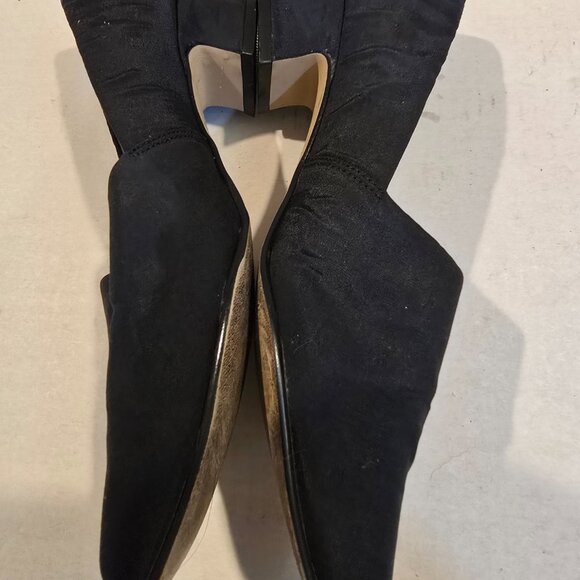 Women's Black Slip-on Dress Shoe CB Collections Emily size 8 1.5" heel - Picture 10 of 12